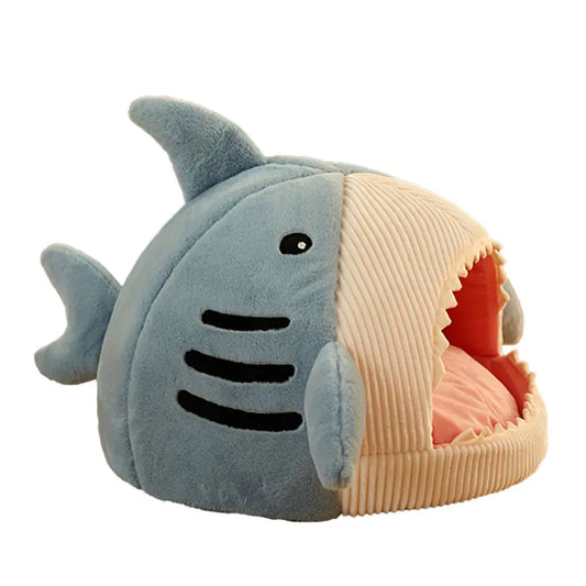 SnuzzleBark ™ Luxury Plush Shark Pet Bed